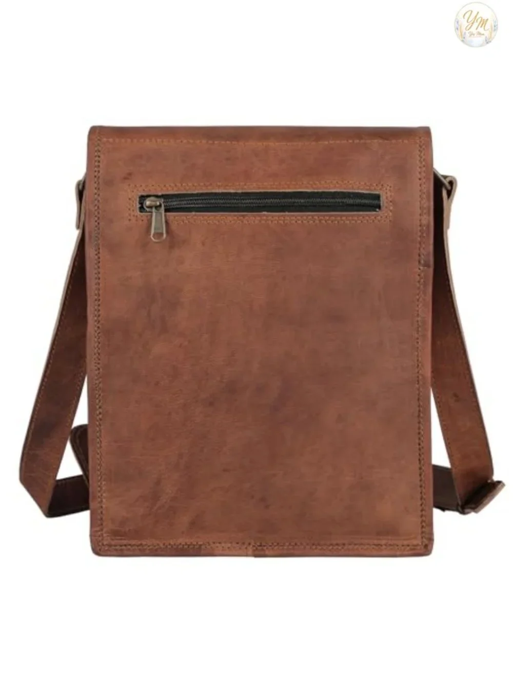 Full Grain Leather Messenger Bag Satchel Crossbody Tablet Bag 11